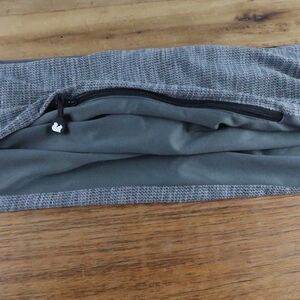 SHOLDIT HAZE GREY CONVERTIBLE INFINITY SCARF TRAVEL FITNESS PURSE W/ZIP POCKET